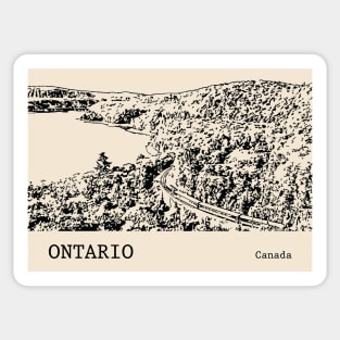 Ontario Canada Sticker